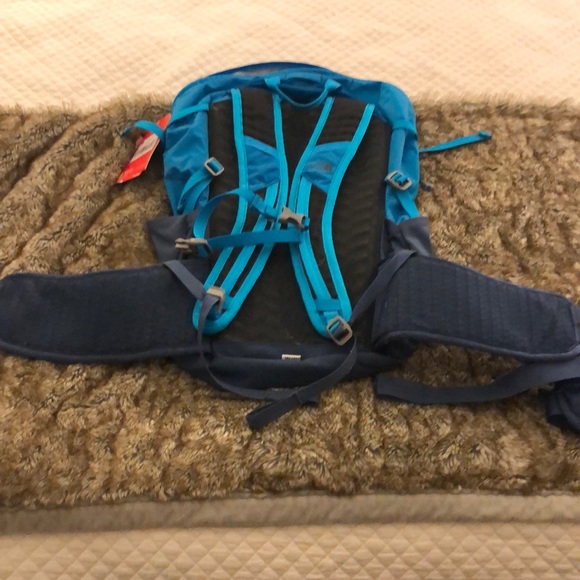 The North Face backpack.